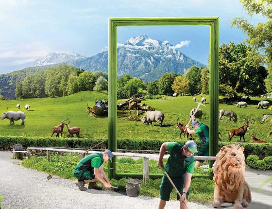 Maschienenring Hellbraunen Sujet